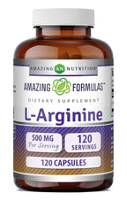 Amazing Nutrition L-Arginine 500 mg Amino Acid - 120 Capsules