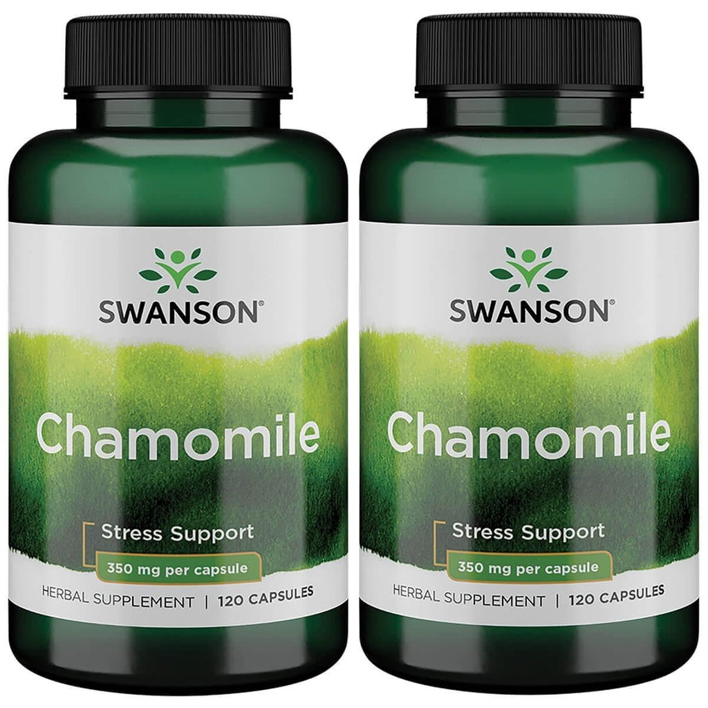 Swanson Chamomile Stress Support - 240 Capsules (2 Pack)