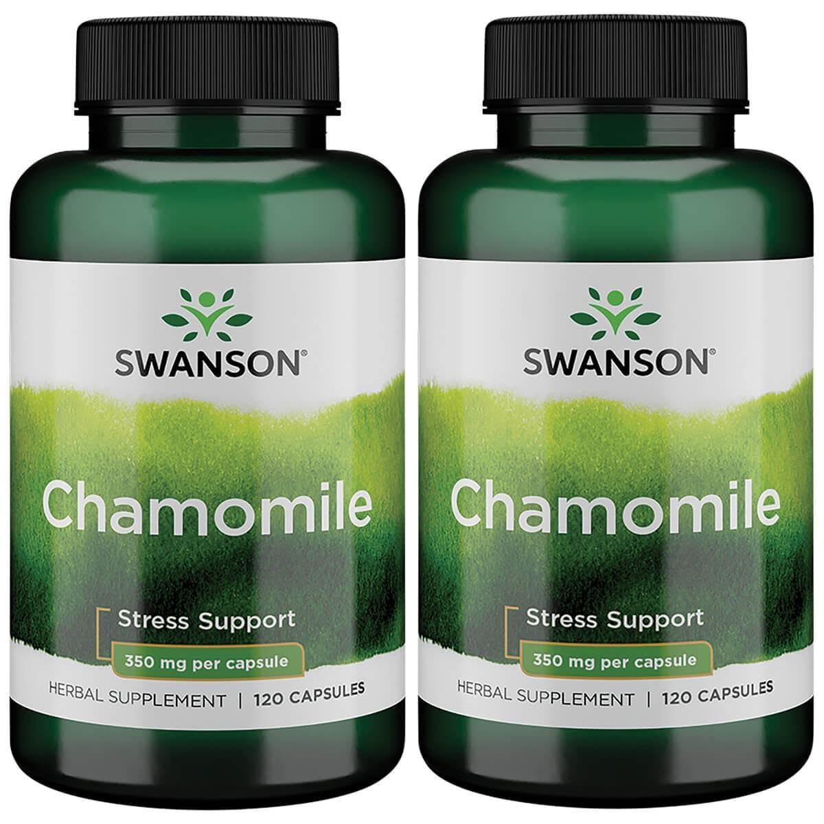 Swanson Chamomile Stress Support - 240 Capsules (2 Pack)