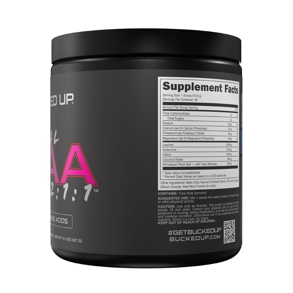 Bucked Up Original BCAA 2:1:1 Branched Chain Amino Acids Powder - 30 Servings - image 3