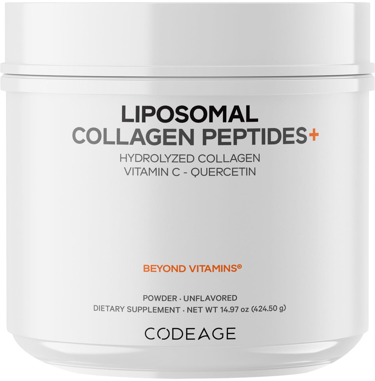 Codeage Liposomal Collagen Peptides Powder with Vitamin C - 15 oz