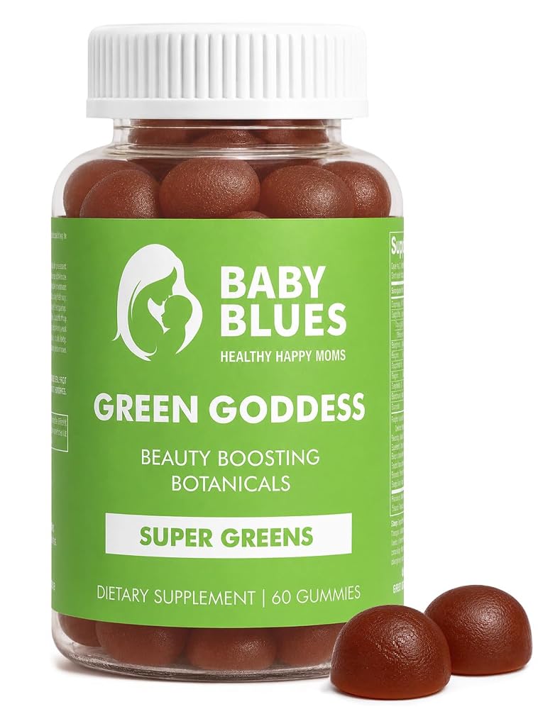 Baby Blues Green Goddess Greens Gummies for Moms - 60 Count