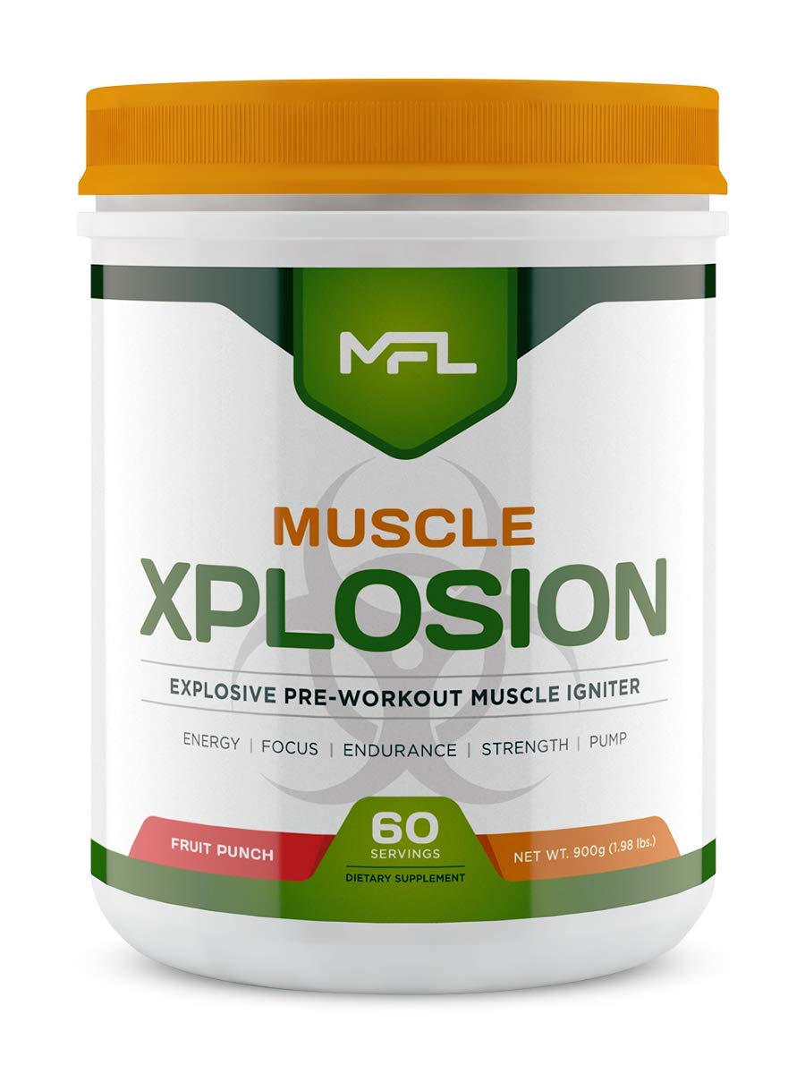 MUSCLE FOOD LABS Muscle Xplosion - PRE-Workout SWEETENED with STEVIA