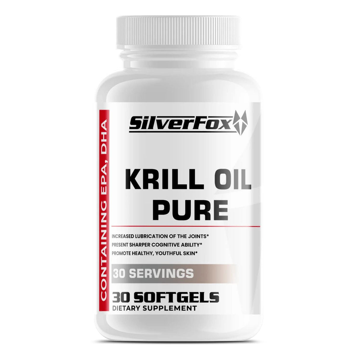 Silver Fox Society Krill Oil 500 mg Omega-3 - 30 Softgels
