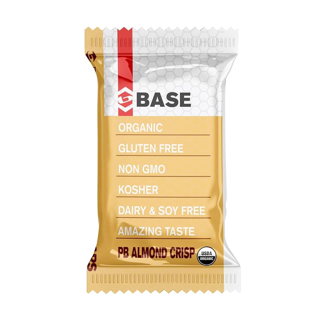 BASE Performance Crisp Almond Peanut Butter Bars - 12 Count