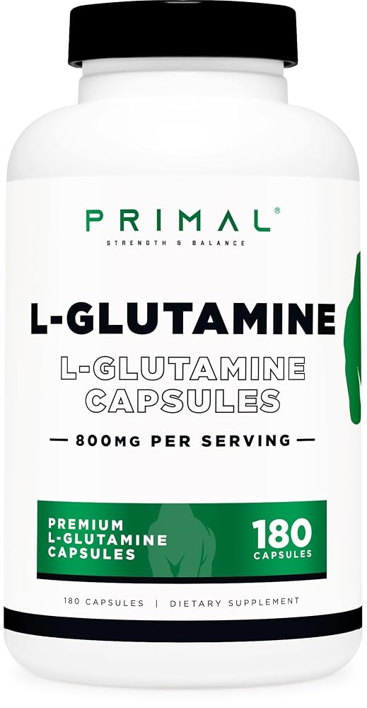 Primal L-Glutamine 800mg - 180 Capsules