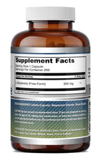 Amazing Formulas L-Glutamine 500 mg Capsules