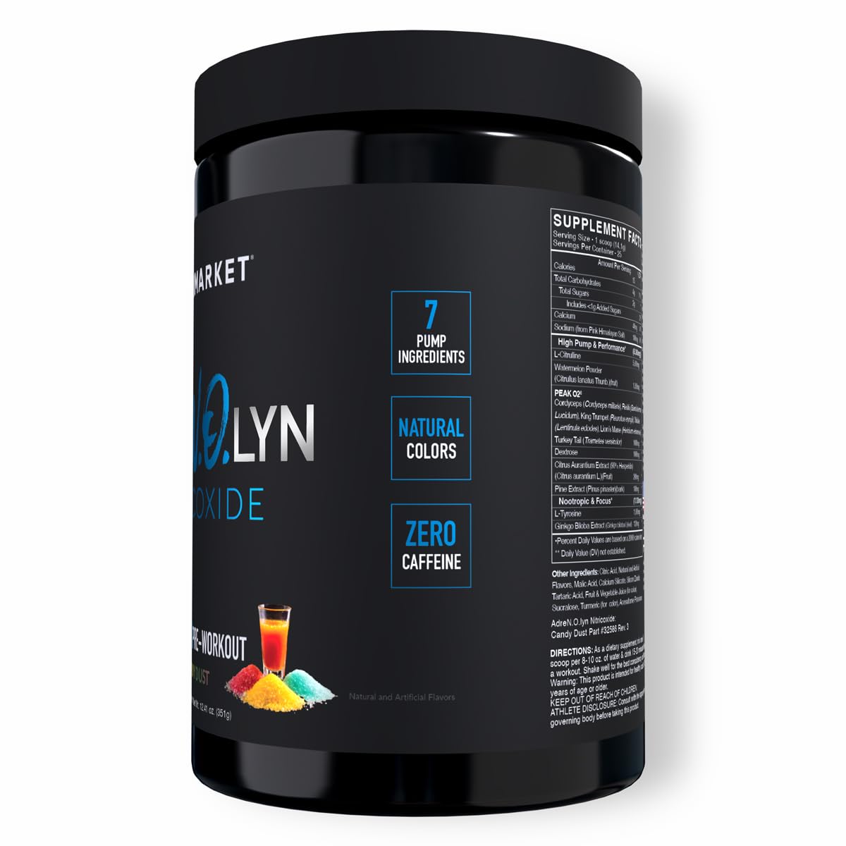 BLACKMARKET AdreNOlyn Stim Free Pre Workout Powder - 25 Servings - image 2