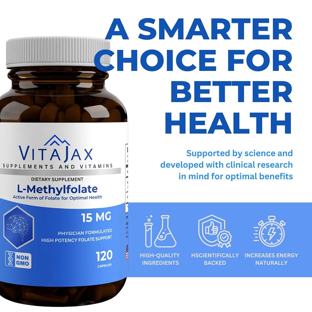 VITAJAX, L Methylfolate 15mg - image 6