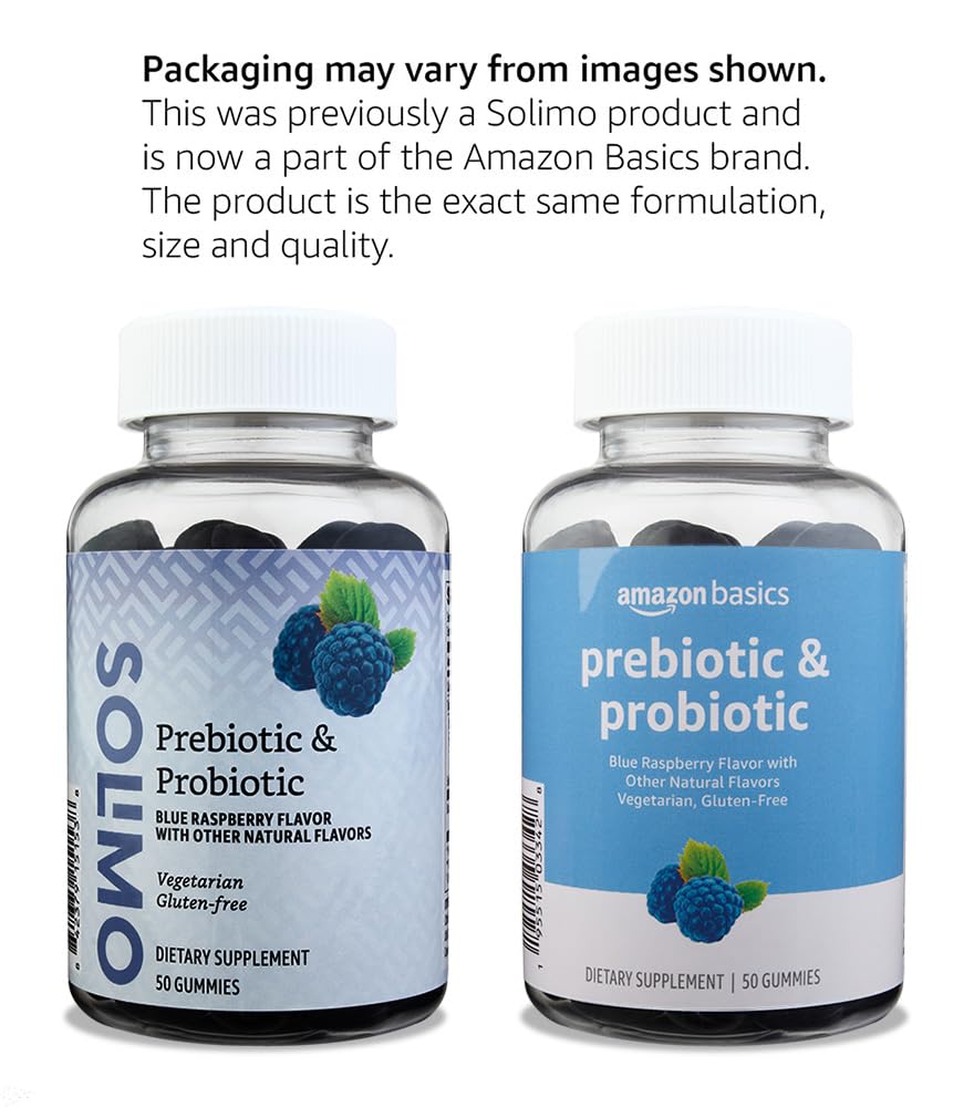 Amazon Basics Prebiotic & Probiotic Gummies 2 Billion CFU - 50 Count - image 4