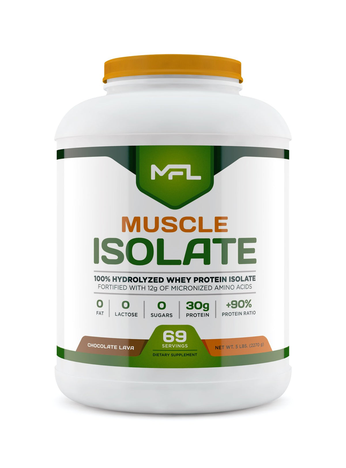 MUSCLE FOOD LABS MFL 100% Isolate Protein l 30g of Protein l 12g