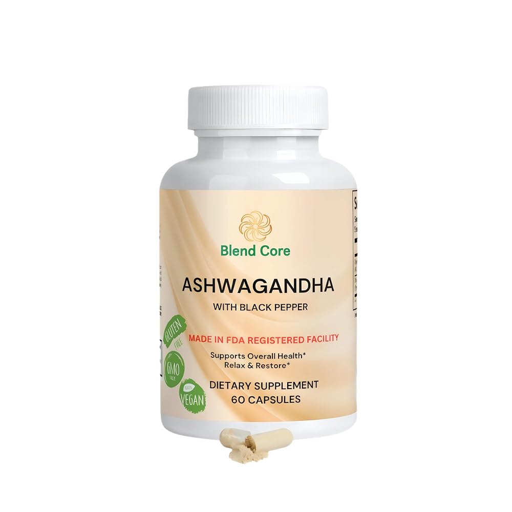 Blend Core Ashwagandha with Black Pepper - 60 Capsules