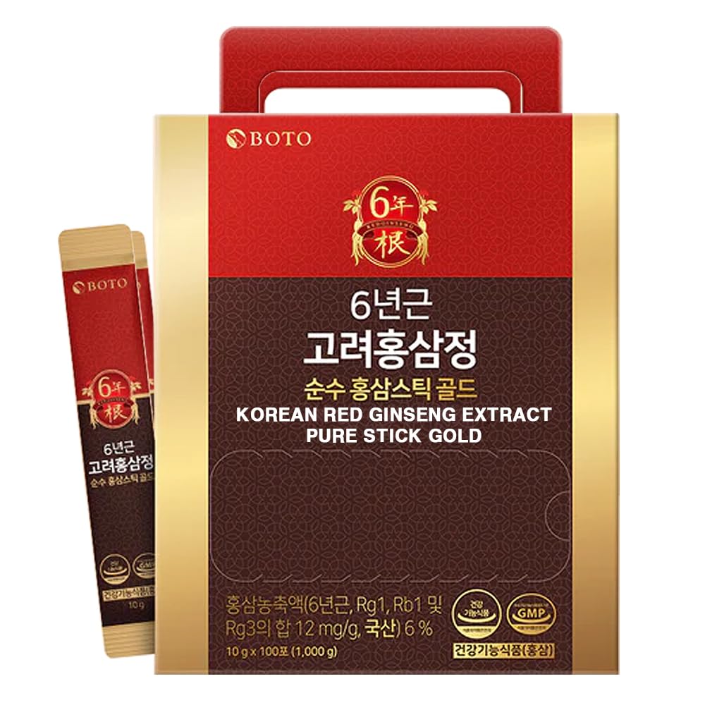 ZIOSTAND BOTO 6 Year Korean Red Ginseng Extract Pure Stick Gold