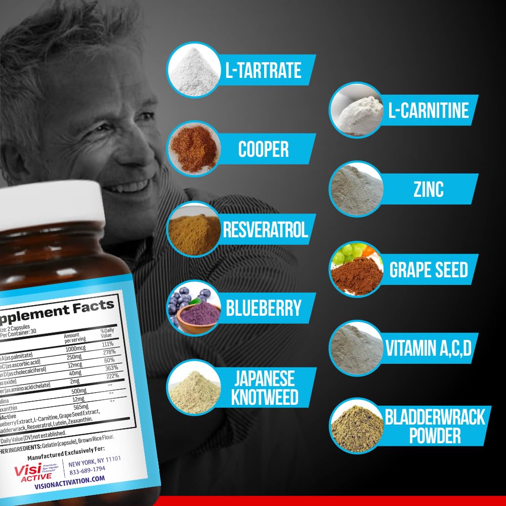 VisiActive Vision Support Supplement - 180 Capsules - image 3