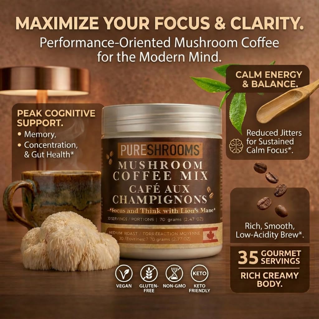 Pure Shrooms Adaptogenic Coffee