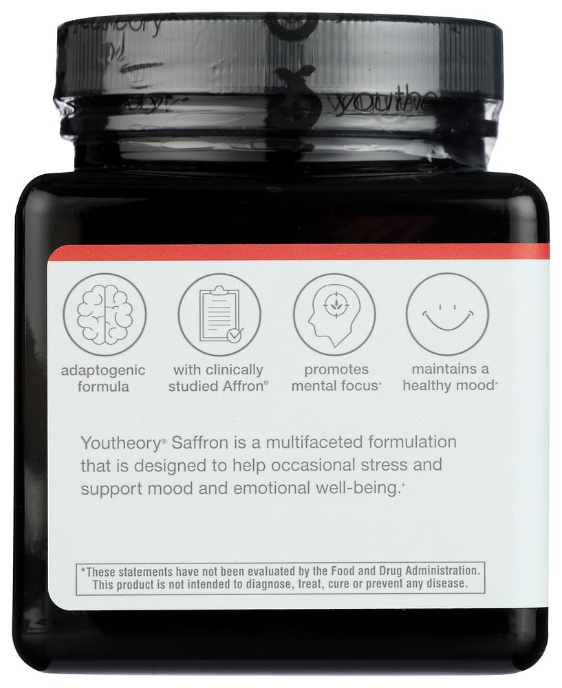 Youtheory Saffron Advanced Dietary Supplement for Mood - 60 Capsules - image 2