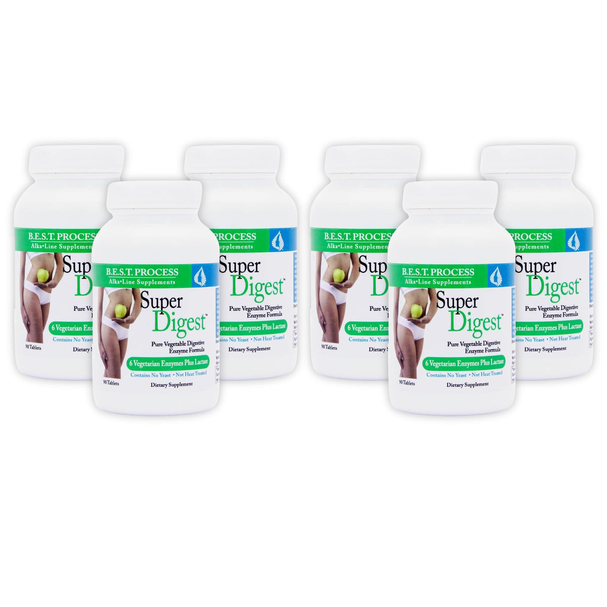 Morter SuperDigest - 7 Plant-Based Digestive Enzymes with Bromelain