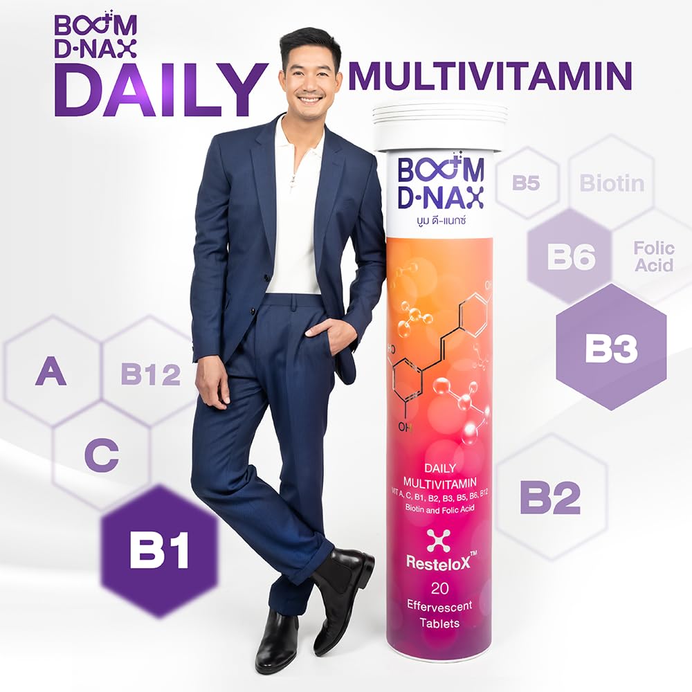 Generic Boom DNAX Anti-Aging Tablets - 20 Effervescent Tablets - image 3
