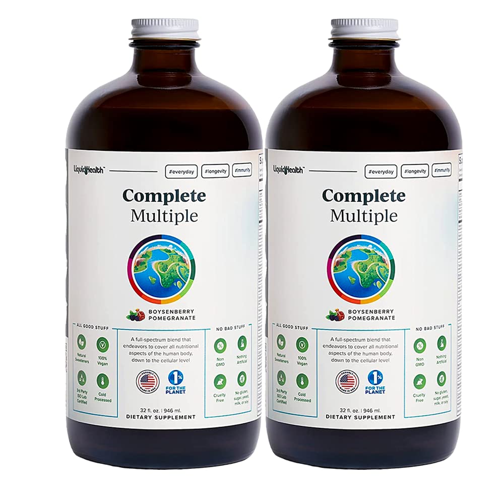 LIQUIDHEALTH Complete Multiple Adult Liquid Multivitamin - 32 Fl Oz (Pack of 2)