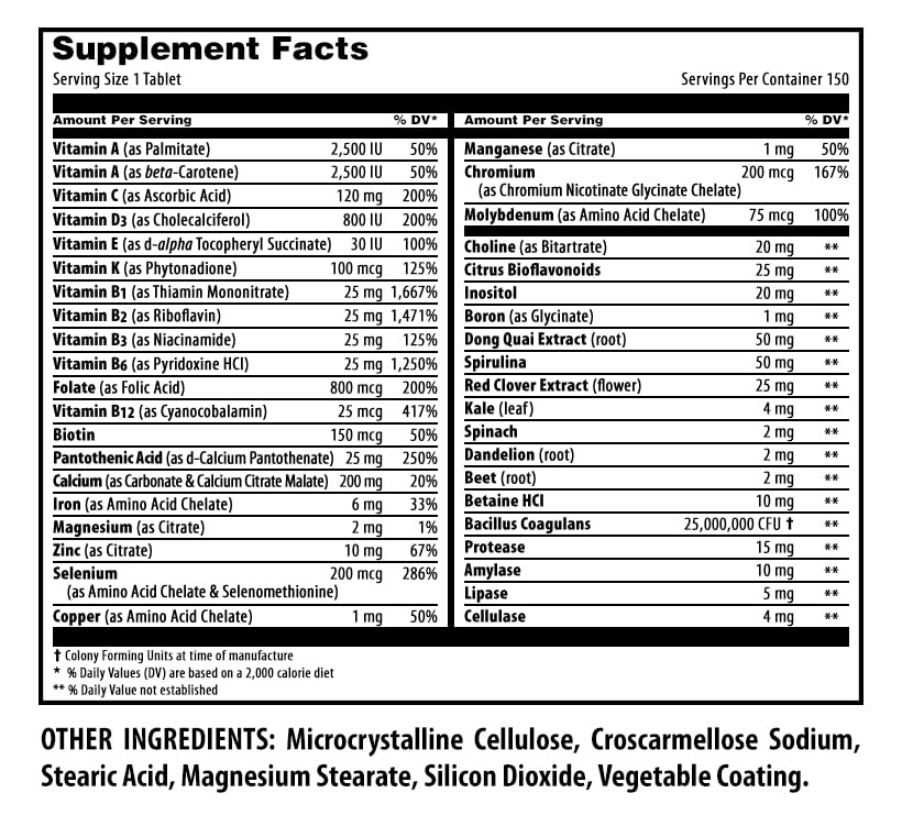Amazing Nutrition Women's One Multivitamin Food Based - 150 Tablets - image 2