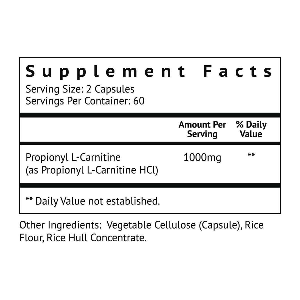 Biolor Propionyl-L-Carnitine Blood Flow Support - 120 Capsules - image 2