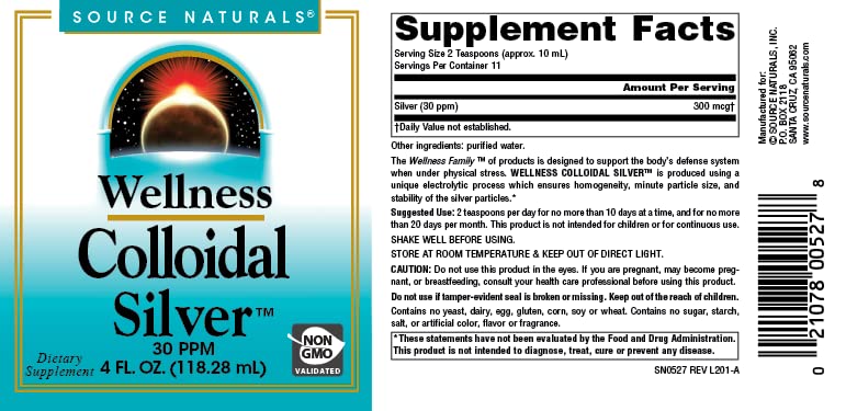 Source Naturals Wellness Colloidal Silver 30 ppm - 4 Fl Oz - image 4
