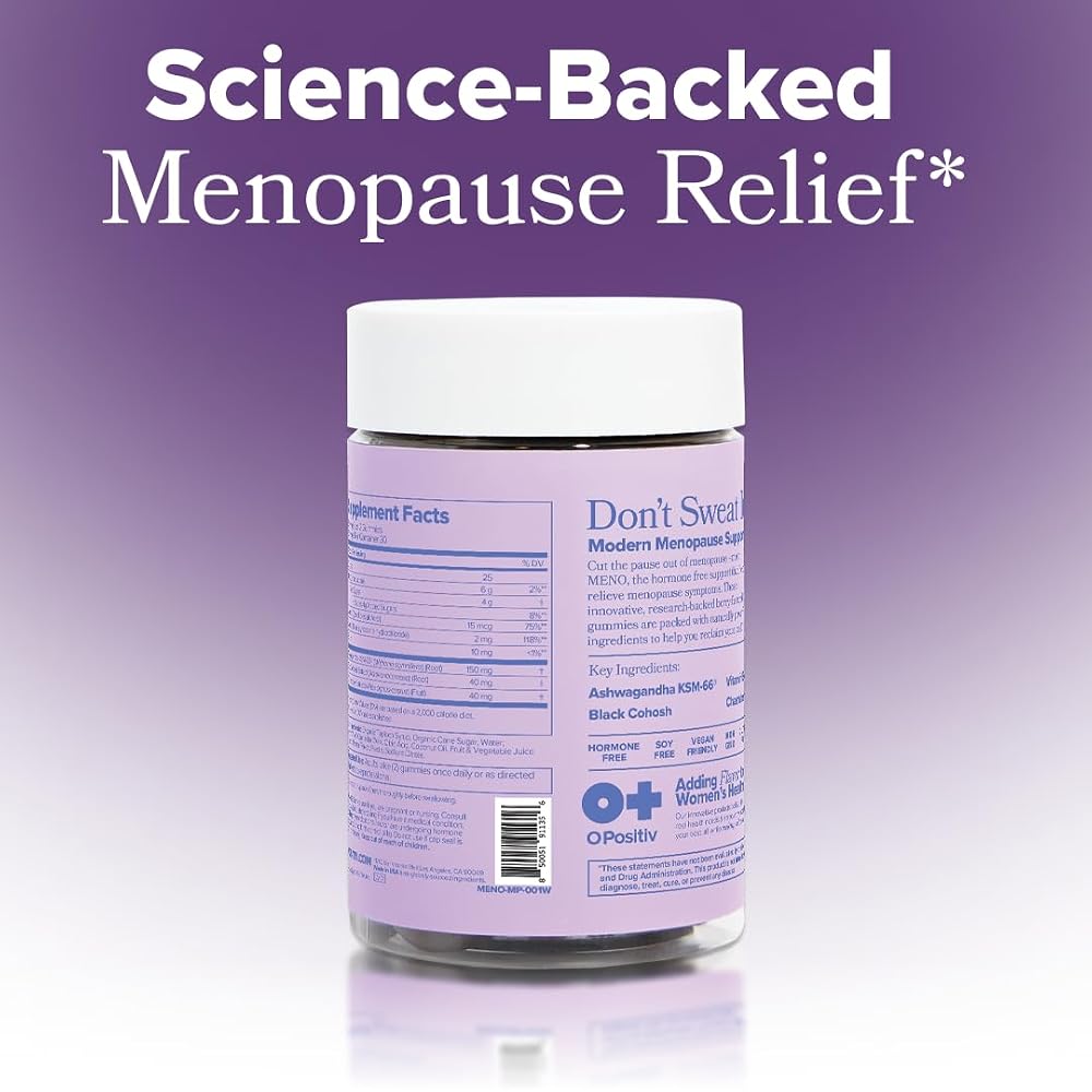 O Positiv MENO Menopause Gummies for Hot Flashes - 60 Count - image 8