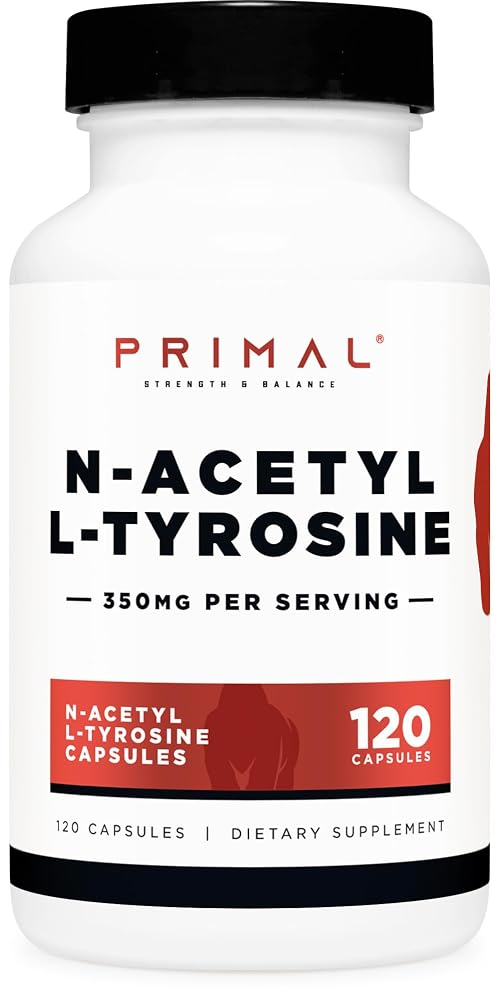 Primal N-Acetyl L-Tyrosine 350mg - 120 Capsules