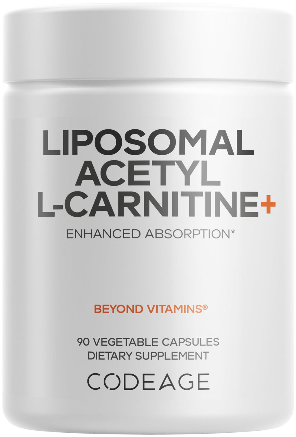 Codeage Liposomal Acetyl-L-Carnitine 500mg - 90 Capsules