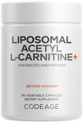 Codeage Liposomal Acetyl-L-Carnitine 500mg - 90 Capsules