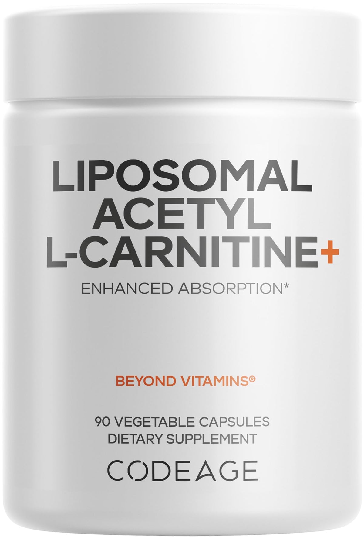 Codeage Liposomal Acetyl-L-Carnitine 500mg - 90 Capsules