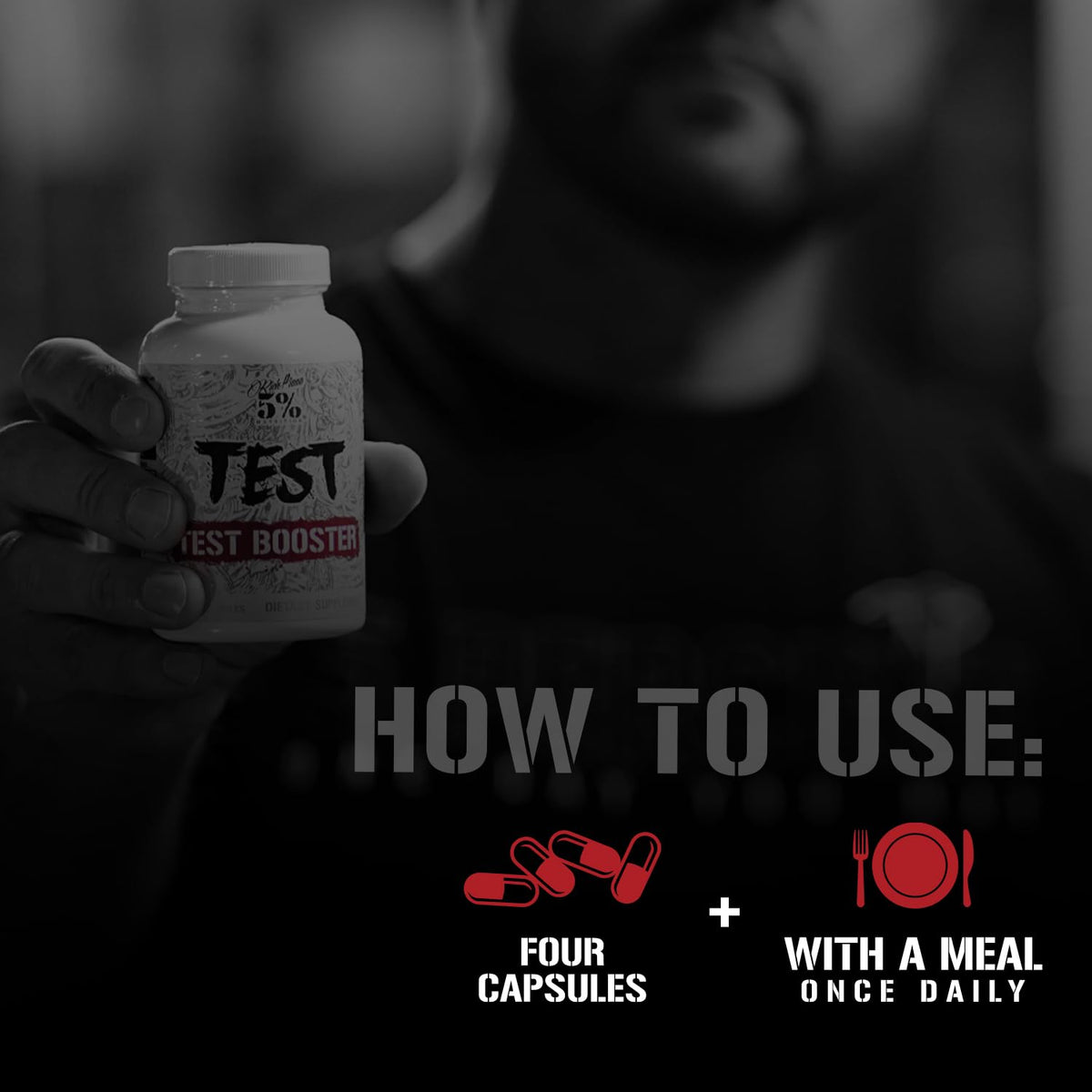 5% Nutrition Test Natural Testosterone Booster - 120 Capsules - image 4