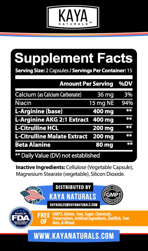 Kaya Naturals - Nitric Blast Potent All-Natural Herbal Supplement