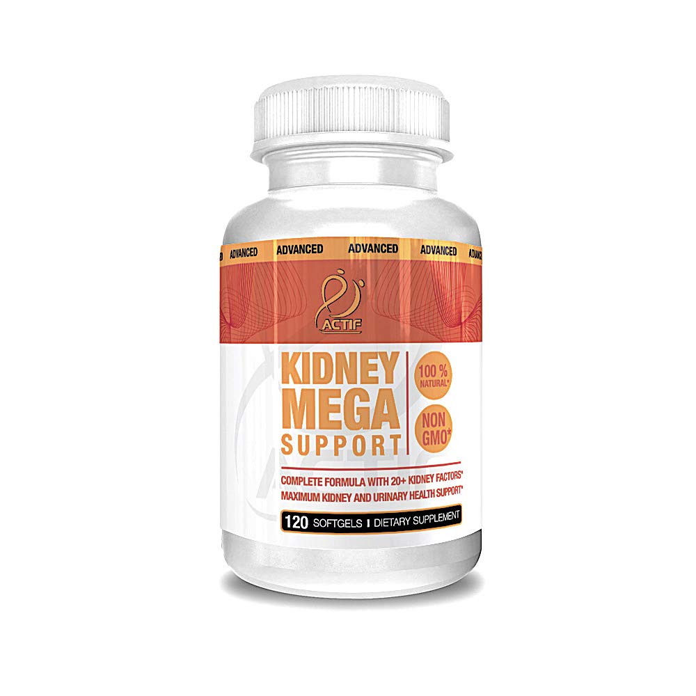 ACTIF Kidney Mega Support with 10+ Factors - 120 Softgels