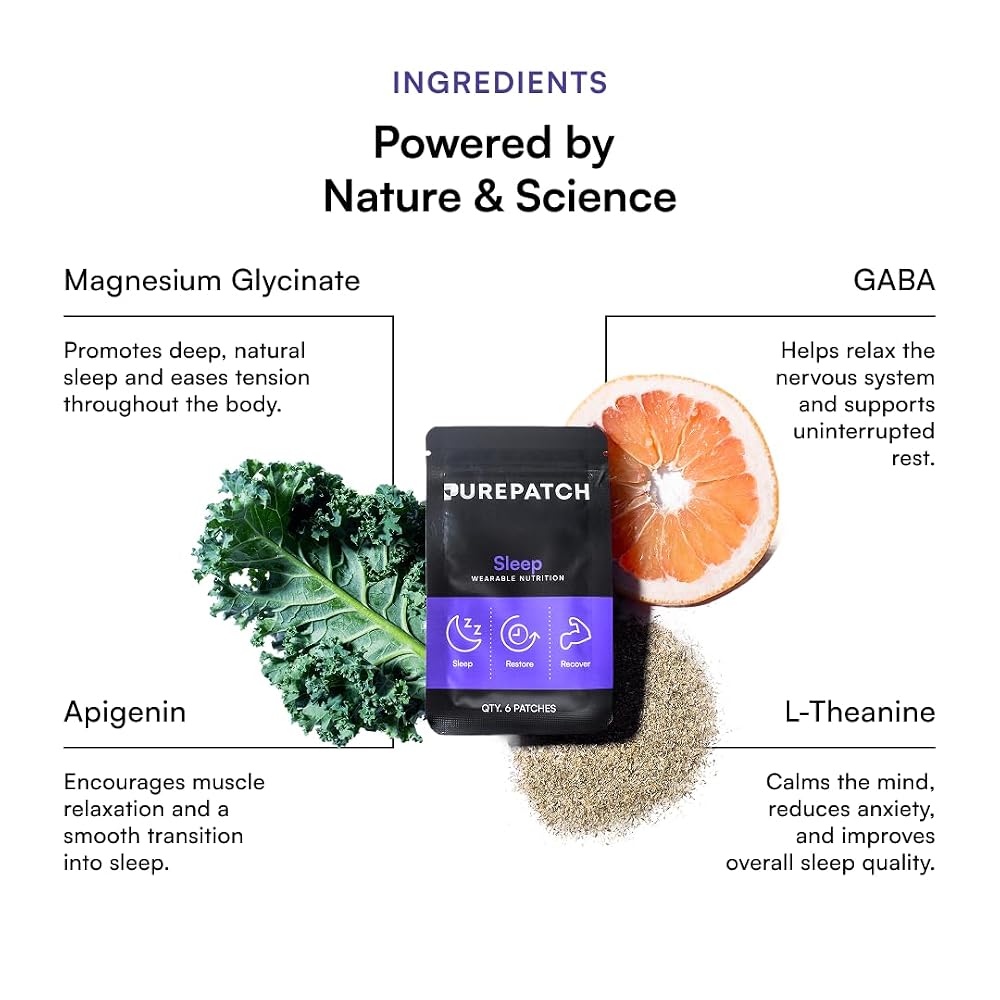 Pure Patch Sleep Patches Melatonin-Free Magnesium Glycinate - 30 Patches - image 7