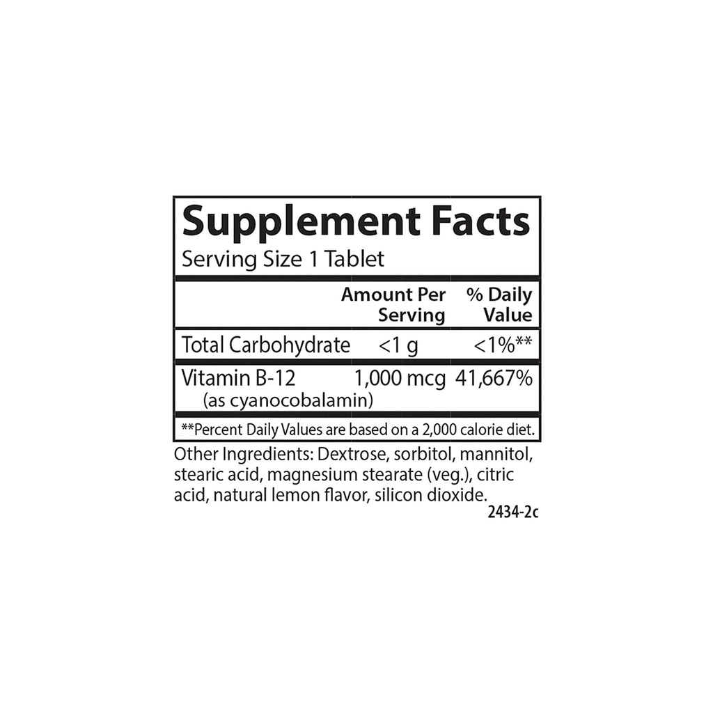 Carlson Labs B-12 1000mcg Tablets