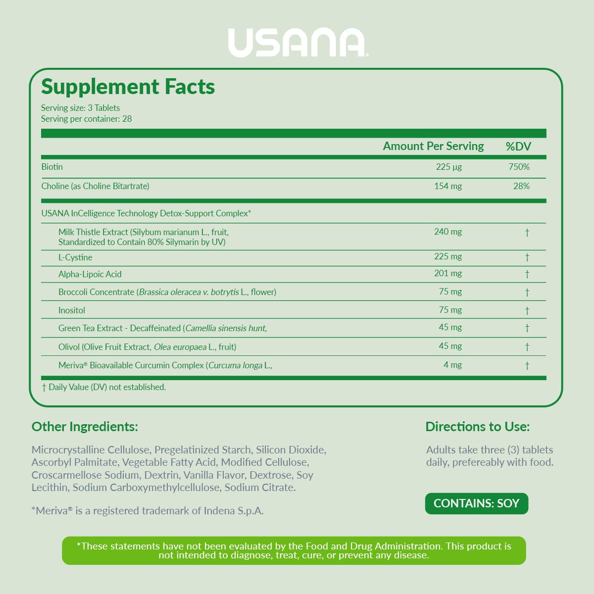 USANA Hepasil DTX Liver Support - 84 Tablets - image 2