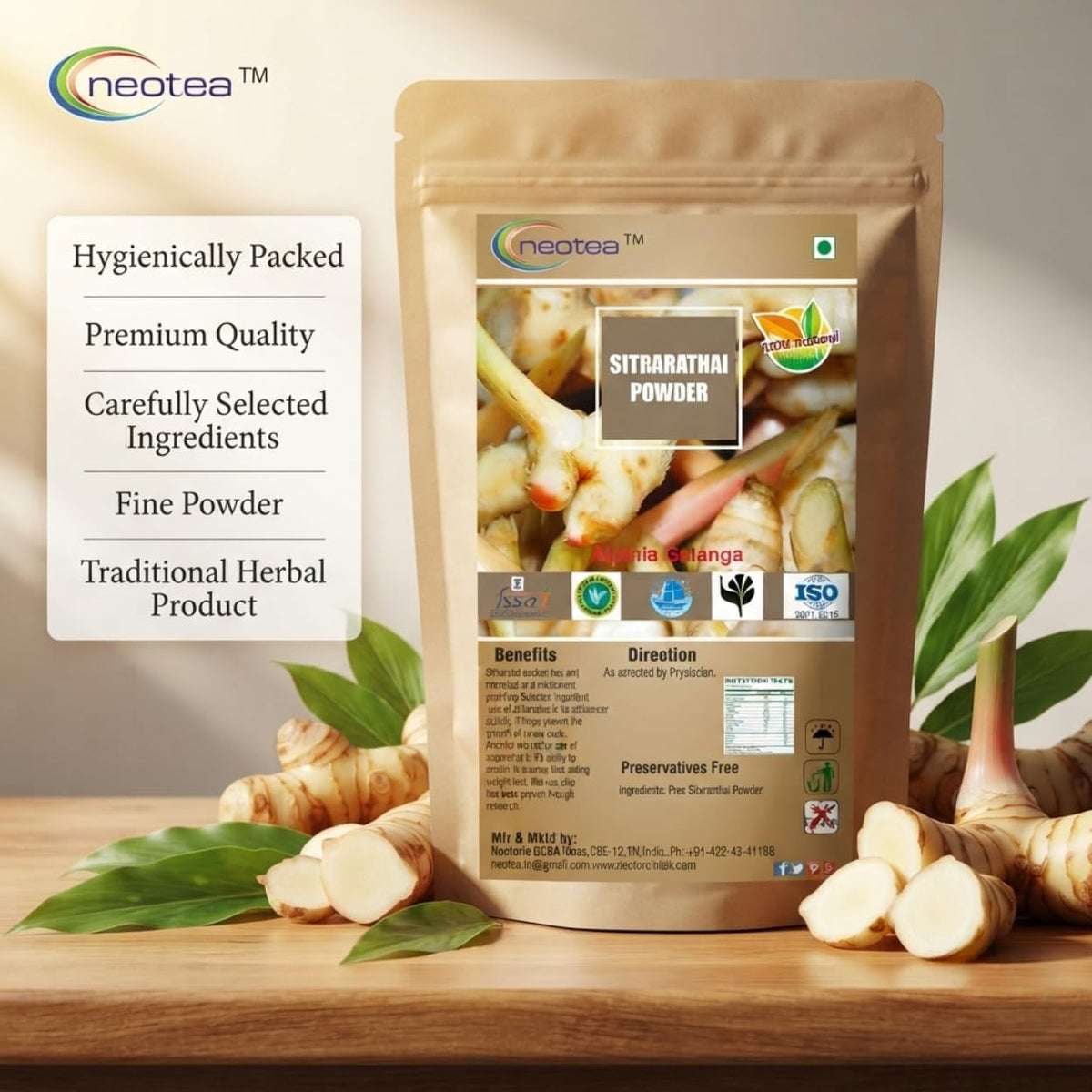 neotea Alpinia Officinarum Greater Galangal Root Powder - 300g - image 5