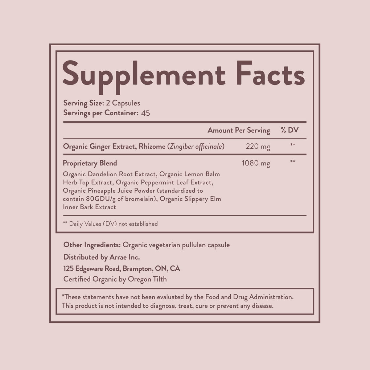 Arrae Fast-Acting Bloating Relief Digestive Enzymes