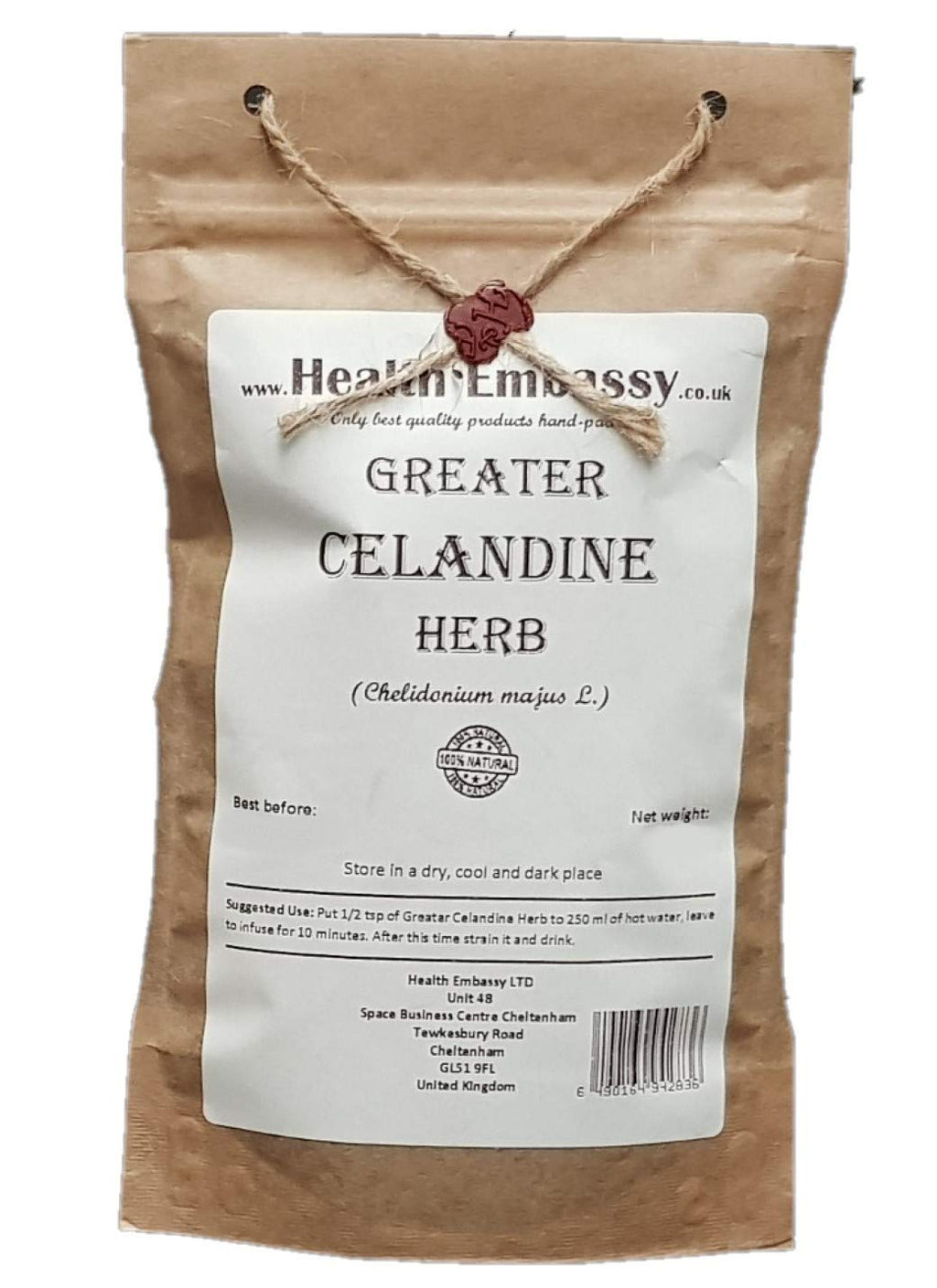 Health Embassy Greater Celandine Herb Tea - 100g