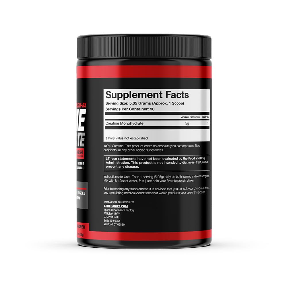 ATHLEAN-X X-CREATINE Pure Micronized Creatine Monohydrate Powder