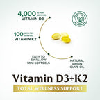 Nature's Nutrition Vitamin D3 4000 IU 100mcg Per Serving - Extra