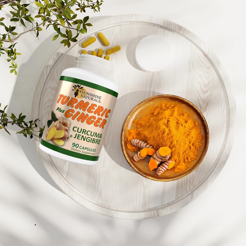 Sunshine Naturals Turmeric Plus Ginger Joint Support - 90 Capsules - image 7