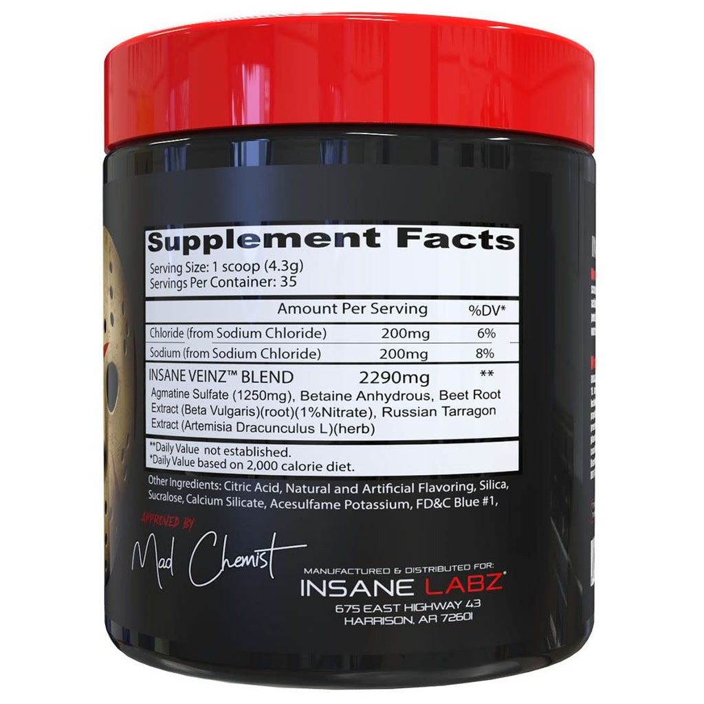 Insane Labz Insane Veinz Non Stimulant NO Enhancing Powder