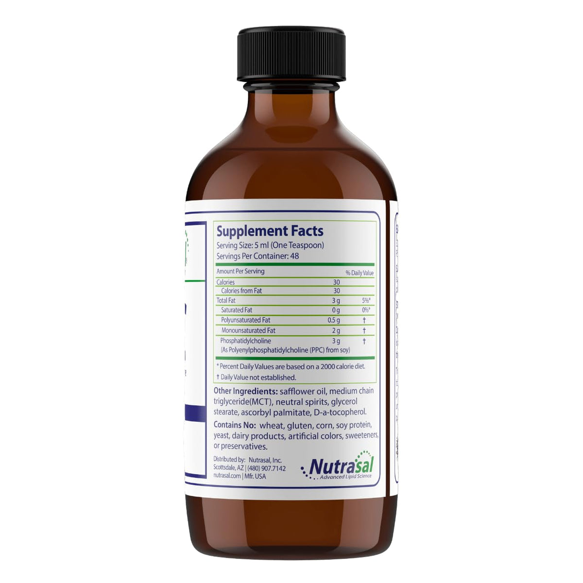 Nutrasal PhosChol 3000mg Phosphatidylcholine - 16 oz - image 2