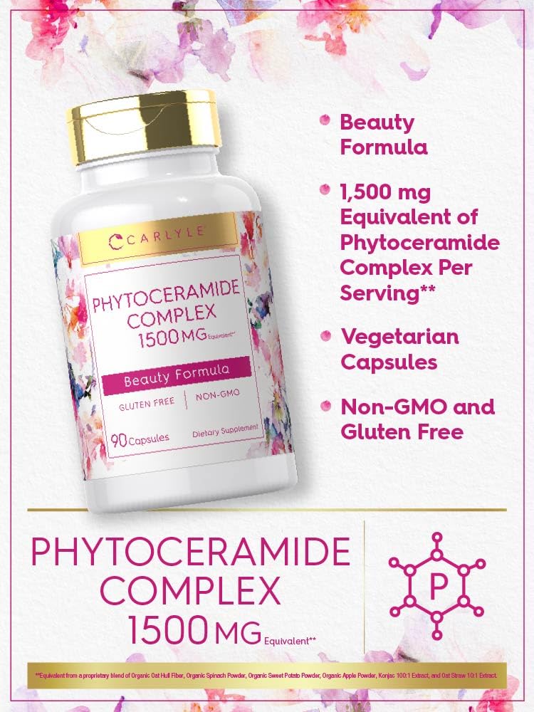 Carlyle Phytoceramide Supplement with Organic Sweet Potato - 90 Capsules - image 4