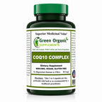 Green Organic Supplements CoQ10 Complex Ubiquinone - 90 Vegetarian Capsules