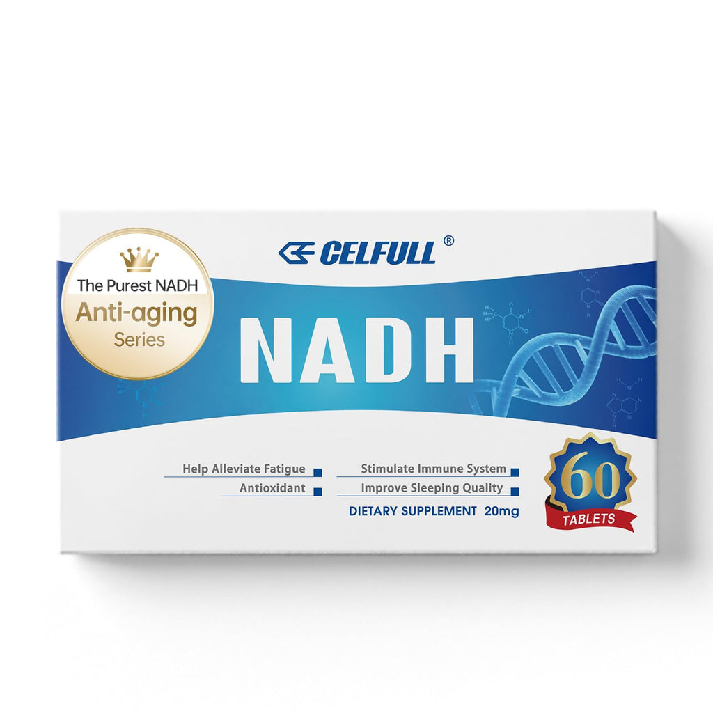 CELFULL NADH Supplement 20mg for Energy & Anti-Aging - 1 Tablets