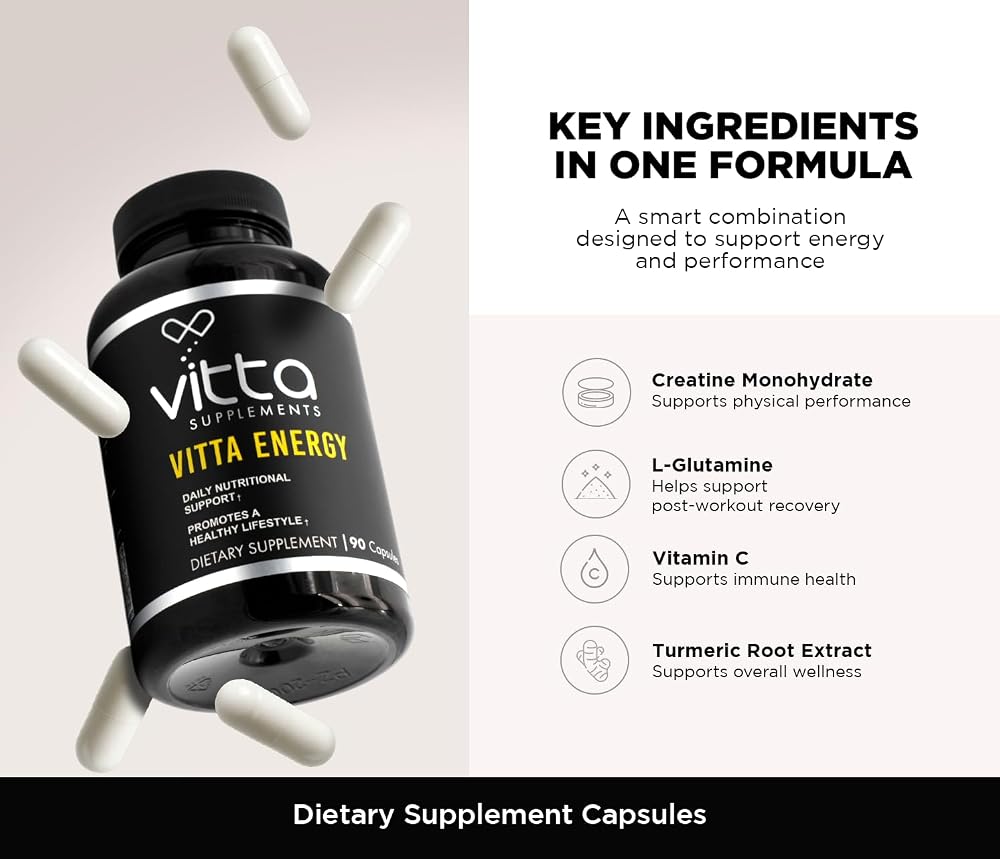 Vitta Supplements Vitta Energy Daily Nutritional Support - 90 Capsules - image 3