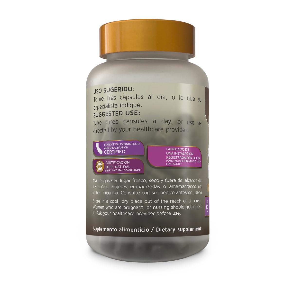 Betel Natural Black Garlic Capsules 1500 mg - 90 Capsules - image 3